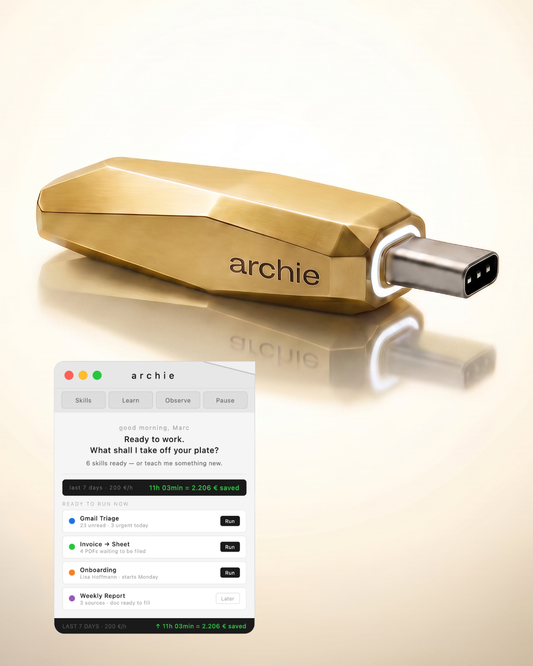 archie gold - solid 999.9 fine gold (80g)